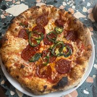 Amazing Pepperoni Agave Pizzaa  at Purezza Camden in London