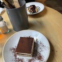 Chocolate dough balls and tiramisu   at Purezza Camden in London