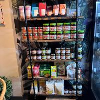 Vegan goodies  at Purezza Camden in London