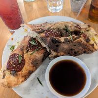 Christmas calzone at Purezza Camden in London