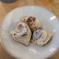Mince pie and Nutella dough balls at Purezza Camden in London