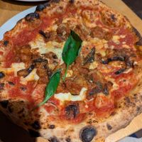 Parmigiana pizza at Purezza Camden in London