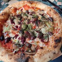 Veggie pizza at Purezza Camden in London