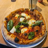 Lasagne Piccante Pizza at Purezza Camden in London