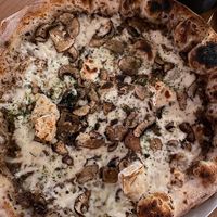 Truffel pizza at Purezza Camden in London