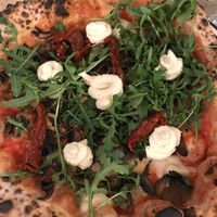 Mushroom pizza  at Purezza Camden in London