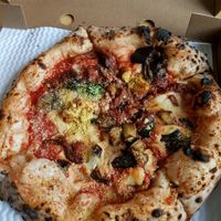 parmigiana Party pizza  at Purezza Camden in London