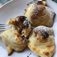 Salted caramel dough balls   at Purezza Camden in London