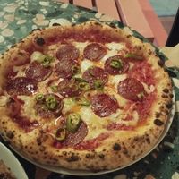 Pepperoni pizza at Purezza Camden in London