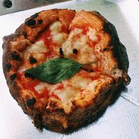 small vegan Margherita (lunch deal) at Purezza Camden in London