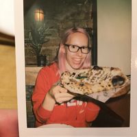 face indicative of how crazy good this pizza is at Purezza Camden in London