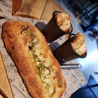 Garlic bread and dough balla at Purezza Camden in London
