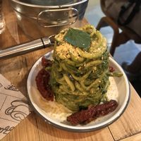 Courgetti spaghetti  at Purezza Camden in London