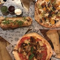 Calzone. Parmigiana party and special pizza 😁 at Purezza Camden in London