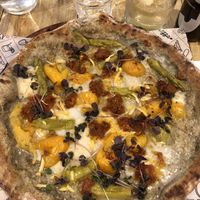 The special pizza LAUGHING PIG at Purezza Camden in London