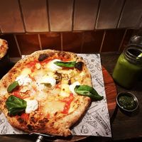 Four Cheese Pizza😍😋💚 at Purezza Camden in London