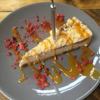 Strawberry cheesecake! ✅ at Purezza Camden in London