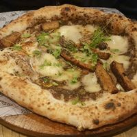 Truffle pizza at Purezza Camden in London
