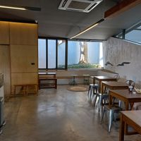 New location - inside at Basecamp Coffee House in Chiang Mai