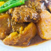Curry mock meat at Shan Yuan 善緣素食 in East Singapore