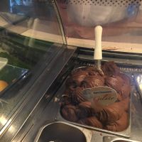 Dairy free/vegan dark chocolate gelato at Gelatissimo in Palm Beach