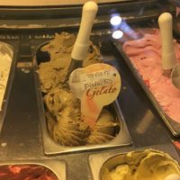 Vegan pistachio gelato!! at Gelatissimo in Palm Beach