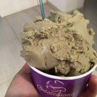 Vegan pistachio gelato at Gelatissimo in Palm Beach