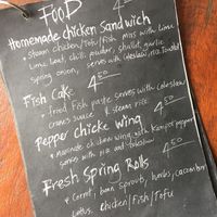 Menu at Crane  in Siem Reap