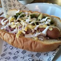 Vegan Hot Dog at The Creators Lounge in Footscray