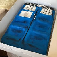 TARDIS cake!! at Evangelina's Vegan Desserts  in Wilmington