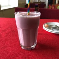 Creamy strawberry  at Umbrella Fair Cafe in Northampton