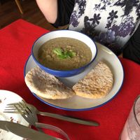 Soup at Umbrella Fair Cafe in Northampton
