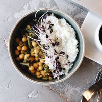 Rice with nut at Craft Cafe in Kyiv