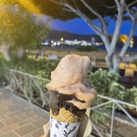 Pear and chocolate  at Il Gelato del Mercato in Tenerife