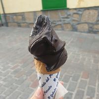 Chocolate negro helado at Il Gelato del Mercato in Tenerife