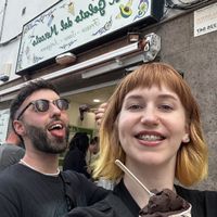 Absolutely amazing dark chocolate ice cream, super rich! It was like eating a bar of dark chocolate 😍 they also had vegan lemon 🍋 vegan options marked with a (v)  at Il Gelato del Mercato in Tenerife