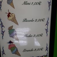 Prices.  Cone has Egg so go for cup at Il Gelato del Mercato in Tenerife