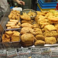 Various kind of fried food at Dough Culture - North Point City in North Singapore