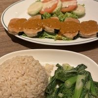 Nasi lemak   at Genesis 创世界素食馆 in Central Singapore