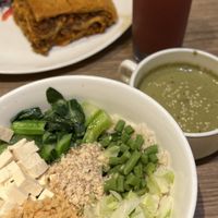 Thunder Tea Rice w Cranberry Lavender   at Genesis 创世界素食馆 in Central Singapore