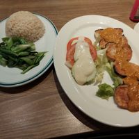 Lemak fish rice at Genesis 创世界素食馆 in Central Singapore