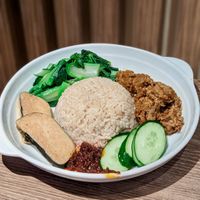 Vegan Fish & Rendang Nasi Lemak at Genesis 创世界素食馆 in Central Singapore