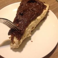 Tofu Cheesecake with carob, date & cashew topping at Genesis 创世界素食馆 in Central Singapore