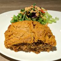 The lasagne - so delicious! at Genesis 创世界素食馆 in Central Singapore