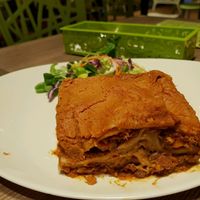 lasagna - noodle texture and taste so on point! at Genesis 创世界素食馆 in Central Singapore