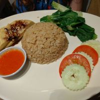 Chicken rice at Genesis 创世界素食馆 in Central Singapore