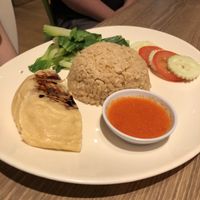 Chicken rice at Genesis 创世界素食馆 in Central Singapore