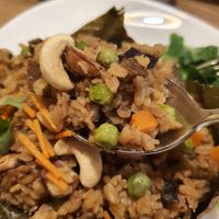 Lotus leaf rice at Genesis 创世界素食馆 in Central Singapore