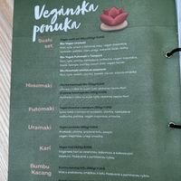 Vegánska ponuka jedál  at Edo-Kin - OC Bory Mall in Bratislava