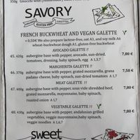 Menu   at Pestre in Bratislava